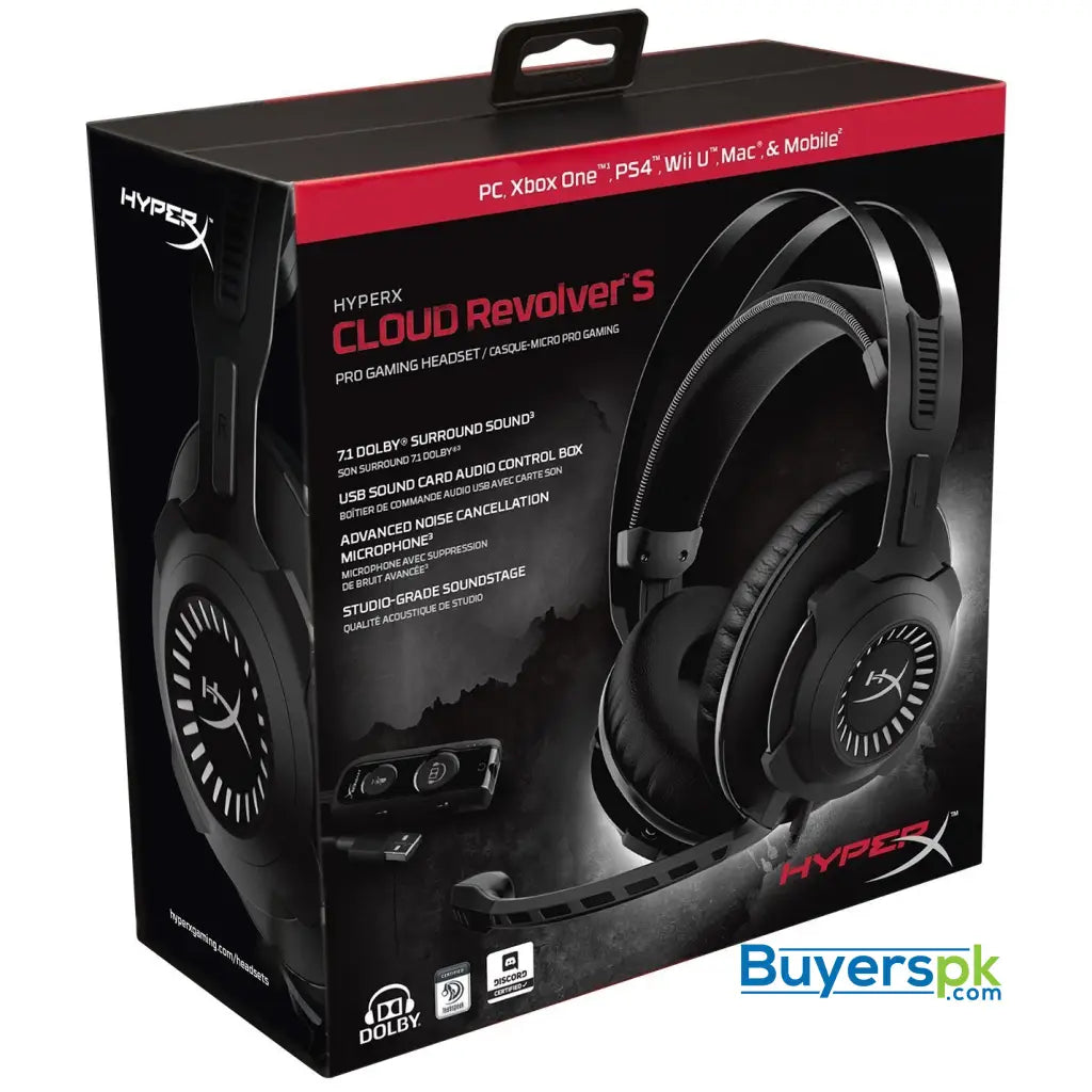 Kingston Hyper X Cloud Revolver S HX-HSCRS-GM/AS (GUNMETAL) - Headset Kingston Hyper X Cloud Revolver S HX-HSCRS-GM/AS (GUNMETAL) - Headset
